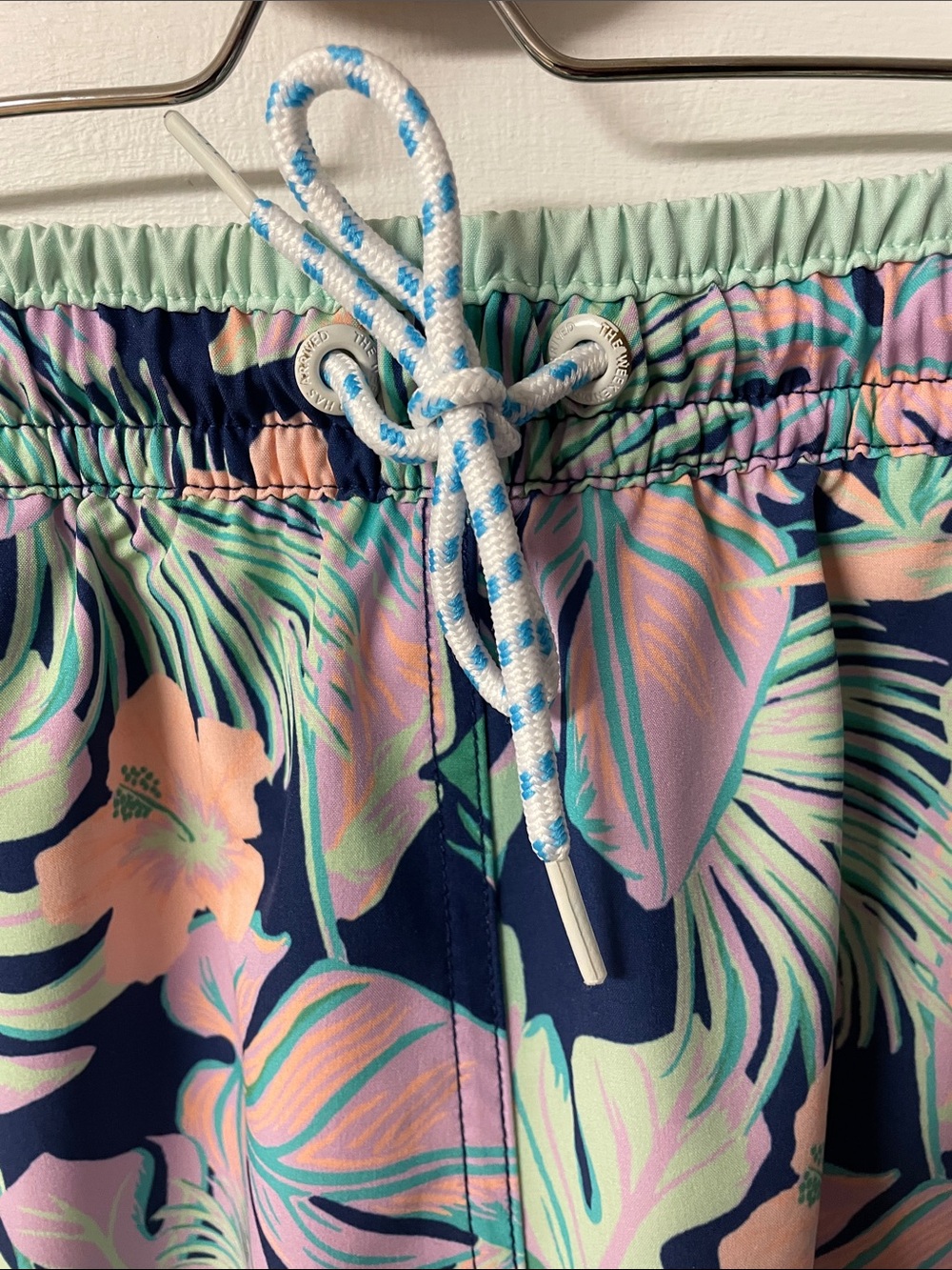 Chubbies The Night Faunas stretch swim trunks tropical leaf print men’s large - Picture 3 of 15